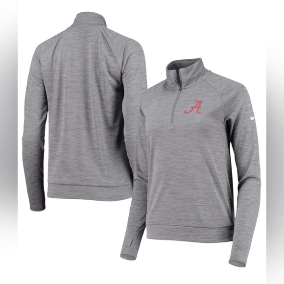 Women's Nike Alabama Crimson Tide Pacer Performance Pullover, Gray, Medium, EUC - Picture 1 of 8
